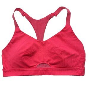 Victoria Sport Bra Medium Wireless Racerback Seamless Lightly Lined Red